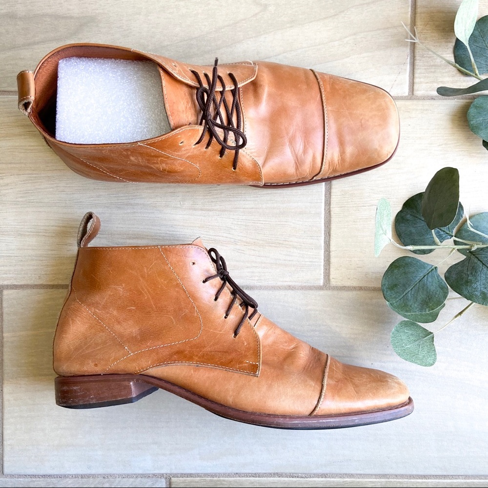 ✅ MEASUREMENTS Handmade Real Leather Chukka Boots